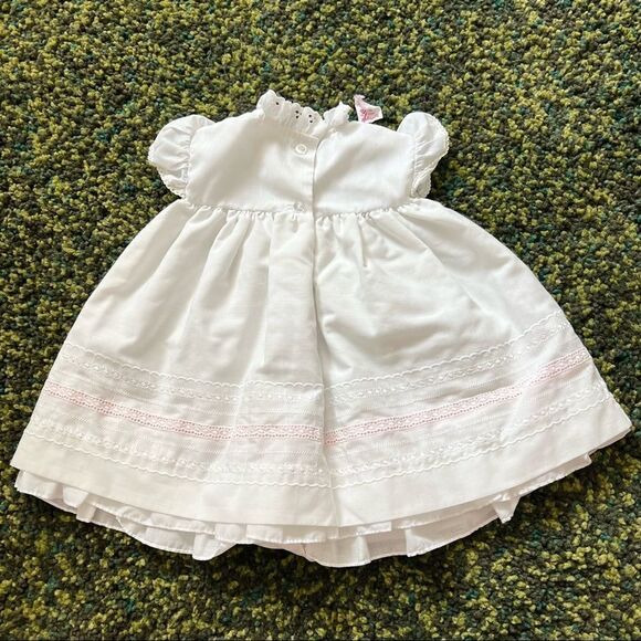 Vintage Just Adorable Baby Girl Dress with Roses 24M - Picture 3 of 7